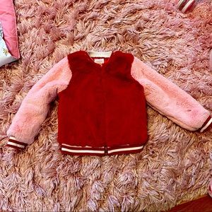 Cat & Jack Pink & Red Zip Jacket